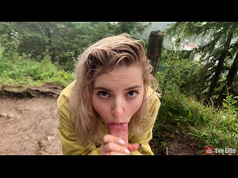 ❤️ Girl swallows cum after a public blowjob - Eva Elfi Sex video at us ❌️
